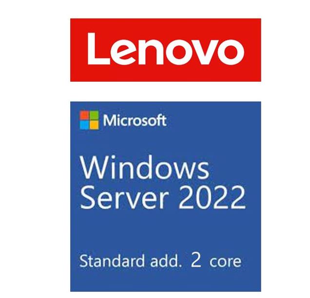 Lenovo Windows Server 2022 Standard Additional License (2 core) (No Media/Key) (Reseller POS Only  ST50 / ST250 / SR250 / ST550 / SR530 / SR550 / SR65 Lenovo Windows Server 2022 Standard Additional License (2 core) (No Media/Key) (Reseller POS Only  ST50 / ST250 / SR250 / ST550 / SR530 / SR550 / SR65